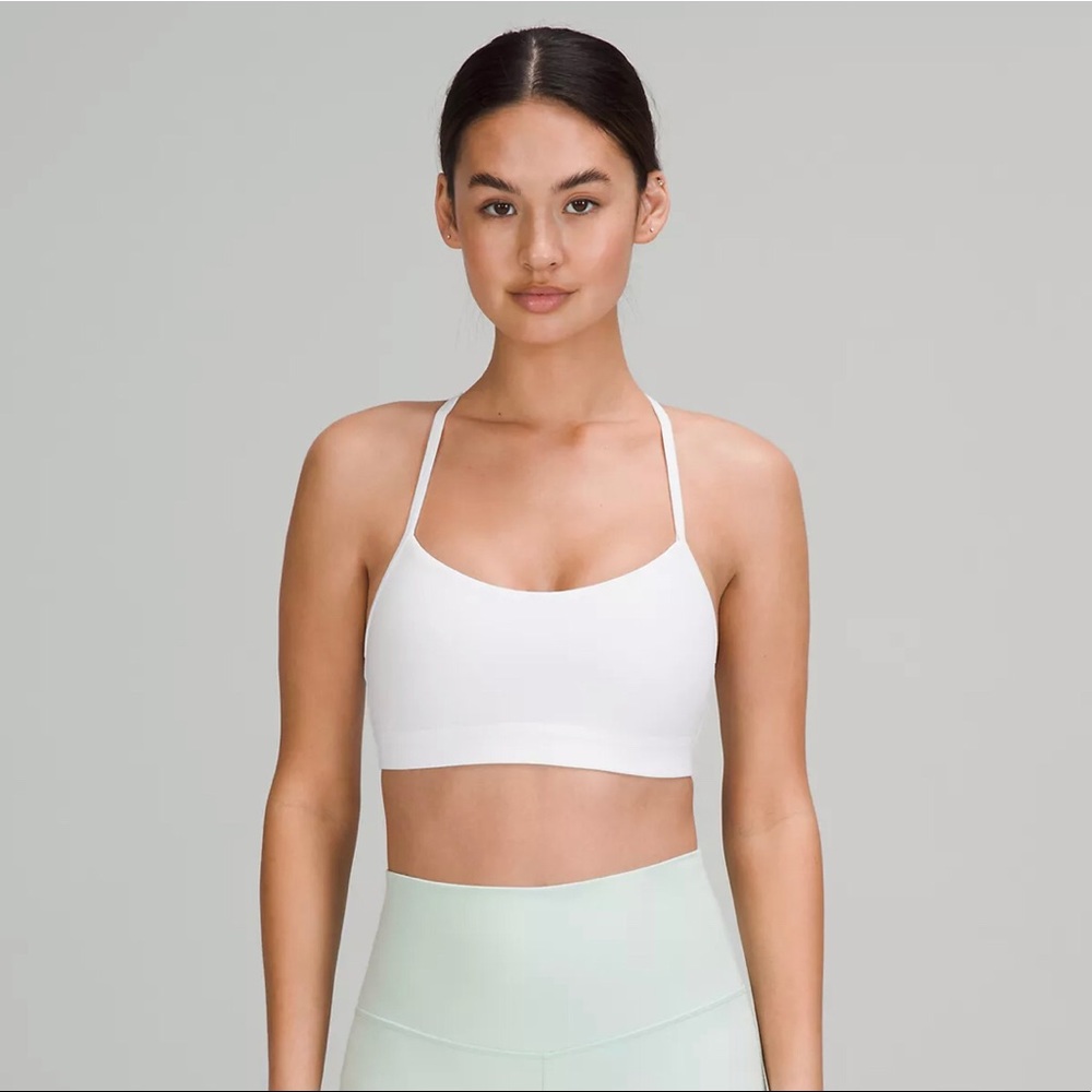 White lululemon sports bra size 6